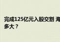 完成125亿元入股交割 海尔集团将成上海莱士实控人 影响有多大？