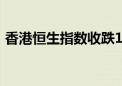 香港恒生指数收跌1.67% 恒大汽车涨近56%