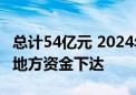 总计54亿元 2024年可再生能源电价附加补助地方资金下达