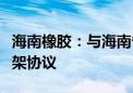 海南橡胶：与海南省财金集团签订战略合作框架协议