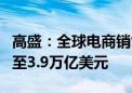 高盛：全球电商销售额2024年将同比增长8%至3.9万亿美元