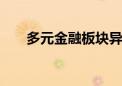 多元金融板块异动拉升 九鼎投资涨停