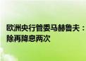 欧洲央行管委马赫鲁夫：对再降息一次的预期感到满意 不排除再降息两次