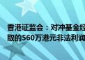 香港证监会：对冲基金经理姚伟程被饬令交出从虚假交易获取的560万港元非法利润及被取消资格四年