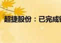 超捷股份：已完成铆接产线建设并投入生产