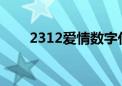 2312爱情数字代表什么意思（231）