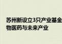 苏州新设立3只产业基金总规模135亿元 助力高端装备、生物医药与未来产业