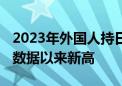 2023年外国人持日股比例达31.8% 创有可比数据以来新高