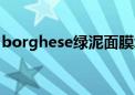 borghese绿泥面膜怎么用（borghese绿泥）