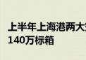 上半年上海港两大空箱调运中心空箱吞吐量超140万标箱