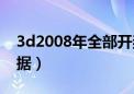 3d2008年全部开奖数据（3d2008年开奖数据）