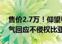 售价2.7万！仰望U8被老头乐盯上了 厂商霸气回应不侵权比亚迪