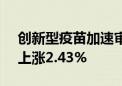 创新型疫苗加速审批上市 生物疫苗ETF盘中上涨2.43%