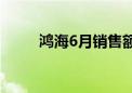 鸿海6月销售额达4907.3亿新台币