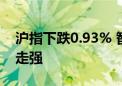 沪指下跌0.93% 智慧政务、财税数字化概念走强