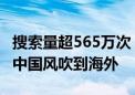 搜索量超565万次 近200亿元大市场！又一股中国风吹到海外