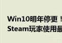 Win10明年停更！Win11终于翻身：即将成Steam玩家使用最多的系统