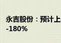 永吉股份：预计上半年净利润同比增长162%-180%