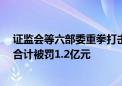 证监会等六部委重拳打击资本市场财务造假，5家上市公司合计被罚1.2亿元