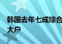 韩国去年七成综合房地产税来自前1%的纳税大户