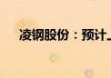 凌钢股份：预计上半年净亏损5.22亿元