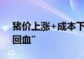 猪价上涨+成本下降 多家猪企二季度大幅“回血”