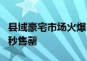 县域豪宅市场火爆：套均2000多万元 开盘18秒售罄