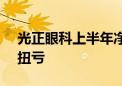 光正眼科上半年净利润100万—150万 环比扭亏