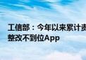 工信部：今年以来累计责令整改1712款违规App 下架78款整改不到位App