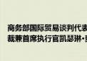 商务部国际贸易谈判代表兼副部长王受文会见沃尔玛国际总裁兼首席执行官凯瑟琳·麦克莱