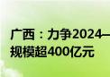 广西：力争2024—2027年能源领域设备投资规模超400亿元