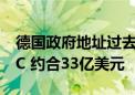 德国政府地址过去24天出售全部50179枚BTC 约合33亿美元