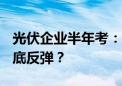 光伏企业半年考：预亏已超百亿元 2025年谷底反弹？