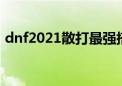 dnf2021散打最强搭配（dnf散打怎么加点）