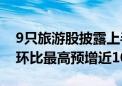 9只旅游股披露上半年业绩预告 大连圣亚Q2环比最高预增近10倍