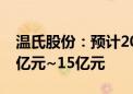 温氏股份：预计2024年上半年净利润为12.5亿元~15亿元