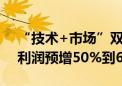 “技术+市场”双轮驱动 松井股份上半年净利润预增50%到60%