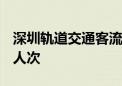 深圳轨道交通客流再创单日新高 超过1030万人次