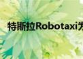 特斯拉Robotaxi为什么推迟？马斯克回应