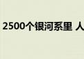 2500个银河系里 人类可能是唯一的技术文明