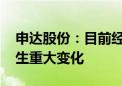 申达股份：目前经营情况正常 经营环境未发生重大变化