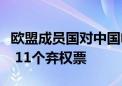 欧盟成员国对中国电动汽车加征关税产生分歧 11个弃权票