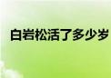 白岩松活了多少岁（白岩松死于什么时间）