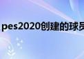 pes2020创建的球员在哪（pes2010注册表）