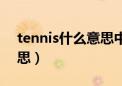 tennis什么意思中文怎么读（tennis什么意思）