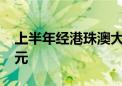 上半年经港珠澳大桥进出口总值突破1000亿元