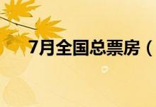 7月全国总票房（含预售）突破30亿元