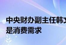 中央财办副主任韩文秀：要扩大国内需求特别是消费需求