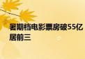 暑期档电影票房破55亿 抓娃娃、默杀和云边有个小卖部位居前三