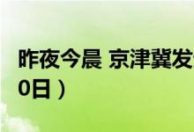 昨夜今晨 京津冀发生这些大事（2024年7月20日）